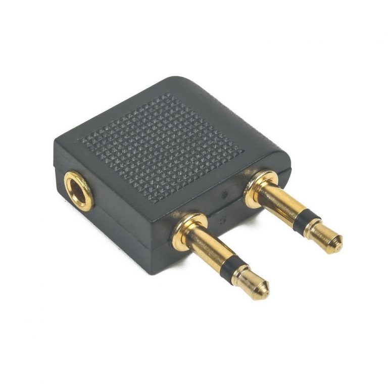 3.5 mm Airplane Airline Travel Headphone Jack Audio Adapter Pioneer